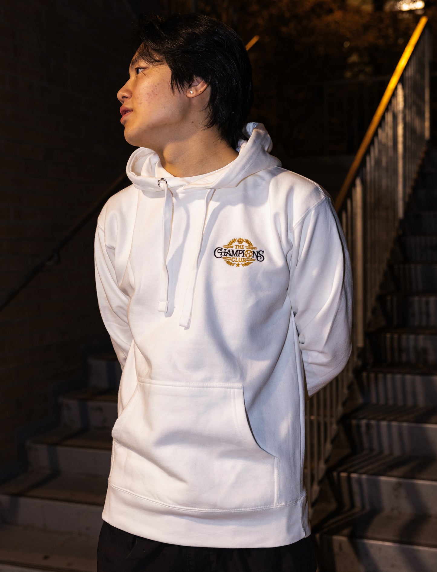 The Champions Club Unisex Hoodie - White